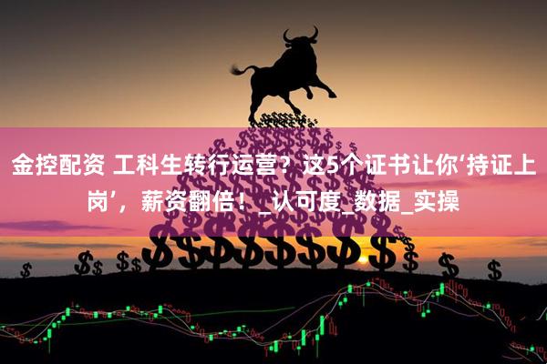 金控配资 工科生转行运营？这5个证书让你‘持证上岗’，薪资翻倍！_认可度_数据_实操
