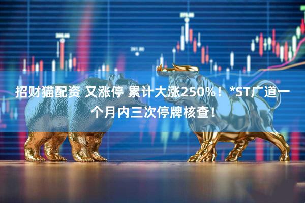 招财猫配资 又涨停 累计大涨250%！*ST广道一个月内三次停牌核查！