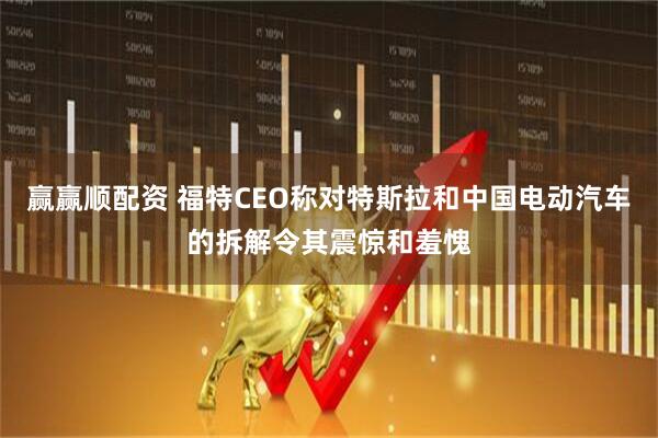 赢赢顺配资 福特CEO称对特斯拉和中国电动汽车的拆解令其震惊和羞愧